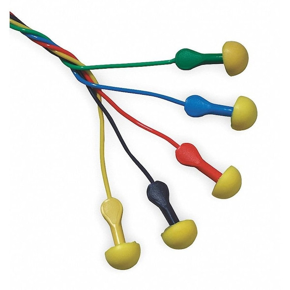 3m E-A-R EXPRESS Pod Plugs Disposable Corded Ear Plugs, NRR 25 dB, Asst Colors, 100 Pairs 311-1115