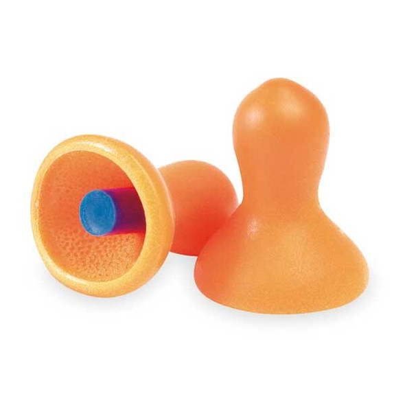 Quiet(R) Reusable Vinyl Ear Plugs, Bell Shape, 26 dB, Orange, 100 PK