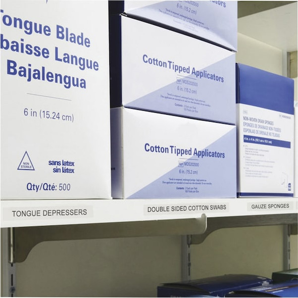 Dymo Adhesive Label Tape Cartridge 1/2" x 23 ft., Black/Clear 45010