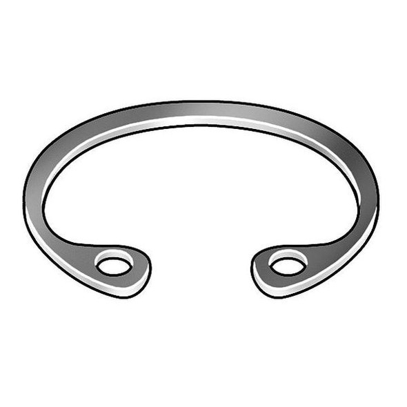 Rotor Clip Internal Retaining Ring, Steel, Zinc Yellow Finish, 1 1/8 in Bore Dia., 50 PK HO-112ST ZD
