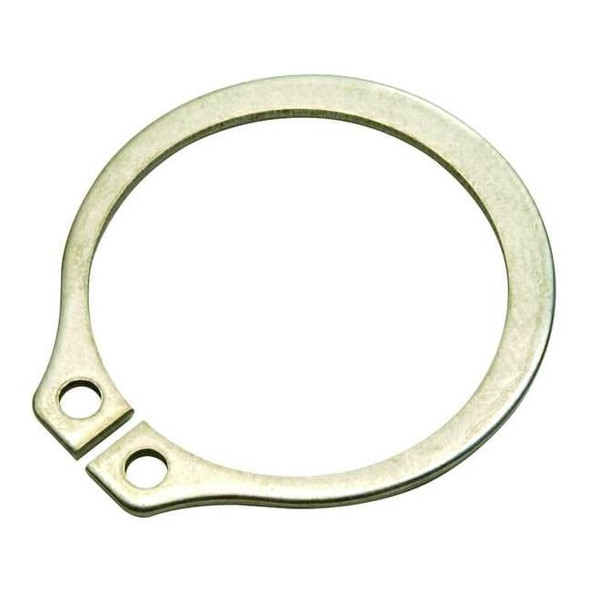 External Retaining Ring, Stainless Steel, Plain Finish, 5 PK