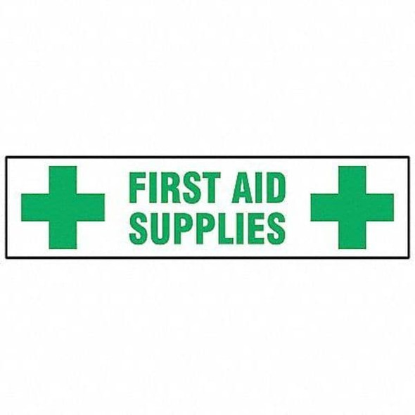 Brady Cabinet Label,3-1/2 In. H,12 In. W, 60286 60286