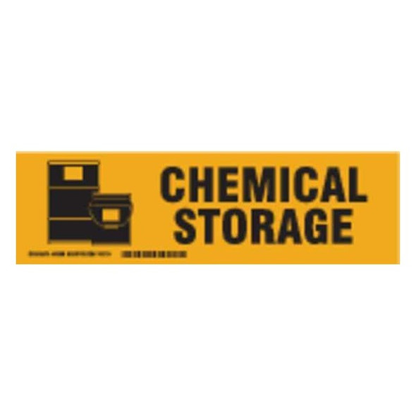 Brady Cabinet Label,3-1/2 In. H,12 In. W, 60288 60288