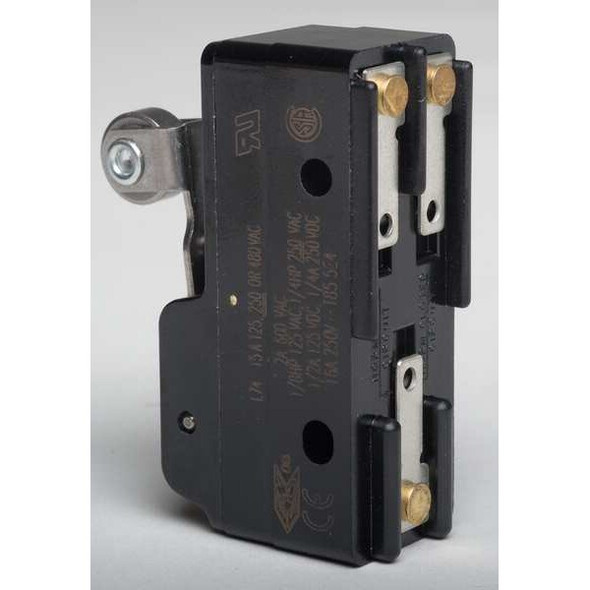 Snap Action Switch, Lever, Roller Actuator, SPDT, 15 A @ 480 V AC Contact Rating