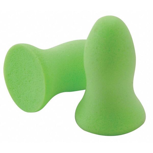 Meteors(R) Disposable Foam Ear Plugs, Bell Shape, 33 dB, Green, 200 PK