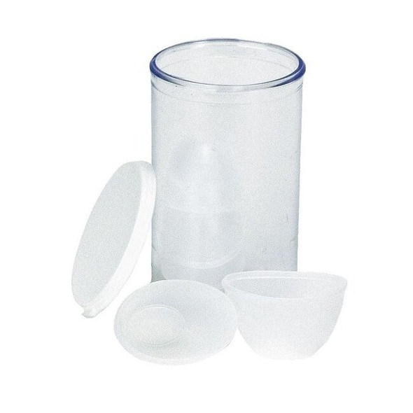 Disposable Eyewash Cup, Plastic, White, 2 1/2 in x 1 1/4 in, Pack of 6