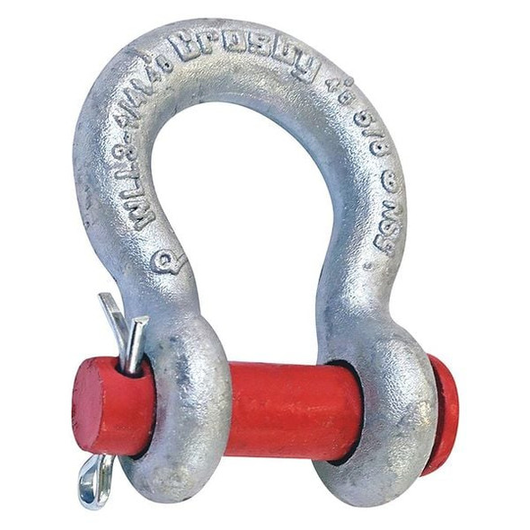 Crosby Shackle,5/8 in.,6500 lb.,Round Pin 1018115