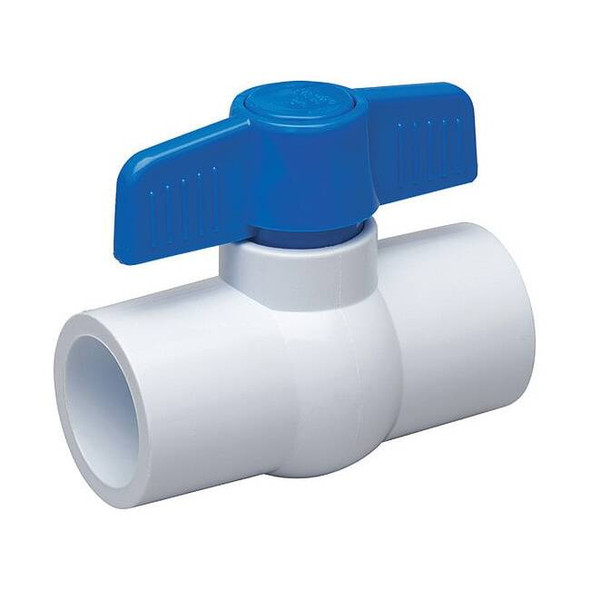 Manufacturer Varies 1-1/4" Socket PVC Ball Valve Inline 107-636-NP