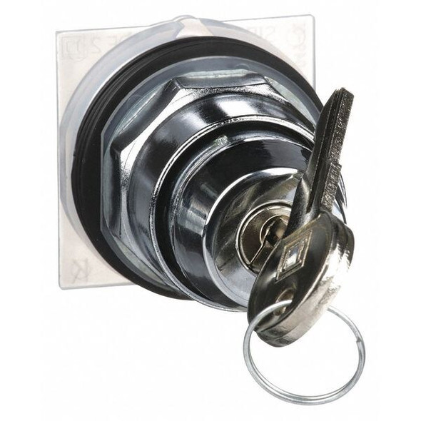 Schneider Electric Non-Illum Selector Swtch,30mm,2 Pos,Keyd 9001KS11K1