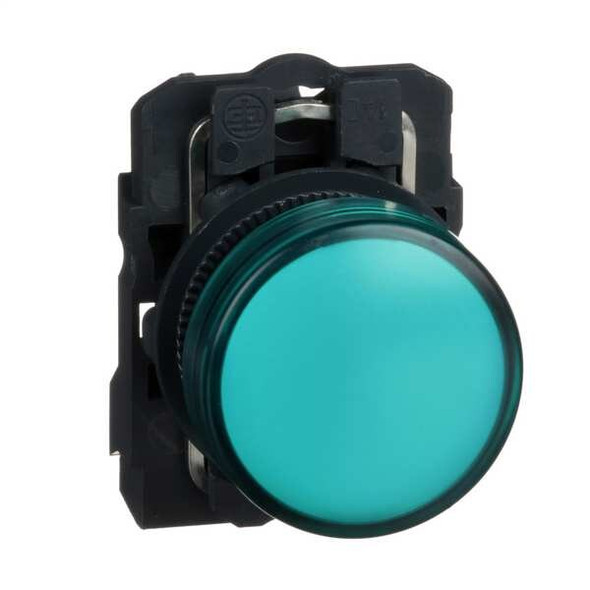 Schneider Electric Pilot Light, Green, 22mm, LED XB5AVG3 Schneider Electric Pilot Light, Green, 22mm, LED XB5AVG3
