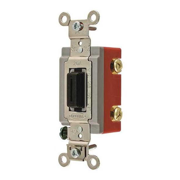Wall Swtch, 2-Pole, 120/277V, 20A, Brn, Toggl