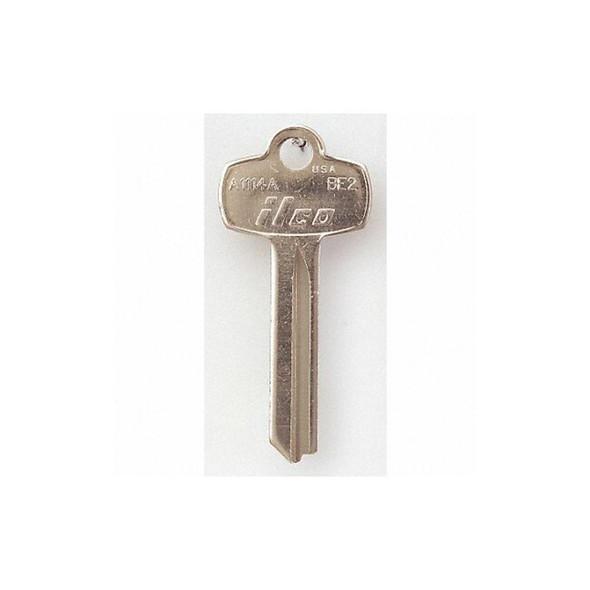 Kaba Ilco Key Blank,Brass,Type BE2,7 Pin,PK10 A1114A-BE2