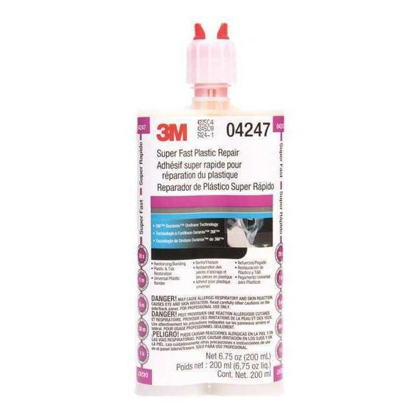 Instant Adhesive, 04247 Series, Black, 1 oz, Bottle, 1 hr Functional Cure