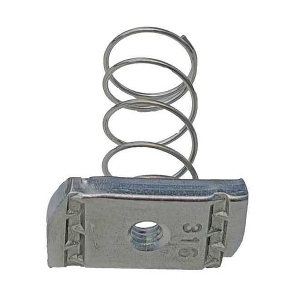 Manufacturer Varies Spring Nut,304 SS,Overall W 3/4in,PK25 V200 1/4S2