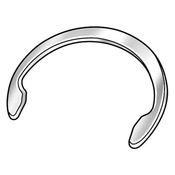 Rotor Clip External Retaining Ring, Steel, Zinc Yellow Finish, 100 PK C-25ST ZD