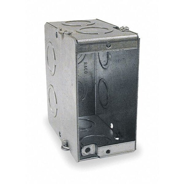 Electrical Box, 22.5 cu in, Masonry Box Type, 1 Gang, Steel, Rectangular Shape