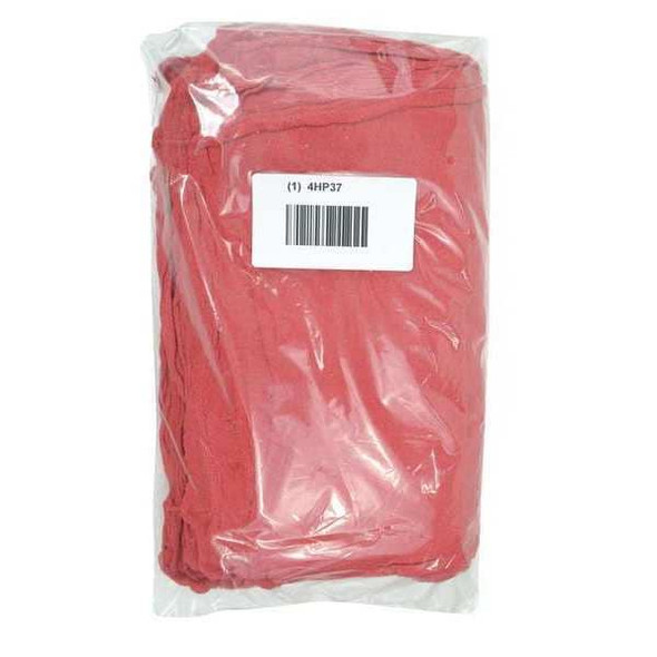 Manufacturer Varies New Cotton Shop Towels, Red, 12 in x 12 in, PK25 21820