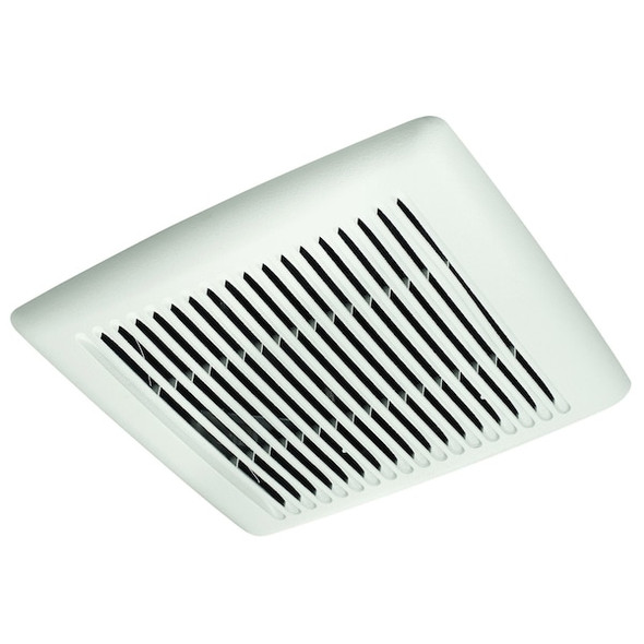 Broan Ceiling Bathroom Fan, 80 cfm cfm, 4 in Duct Dia., 120V AC, Energy Star Certified AE80B