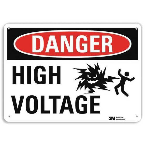 Lyle Danger Sign,10x7 In.,English, U1-1036-RA_10X7 U1-1036-RA_10X7