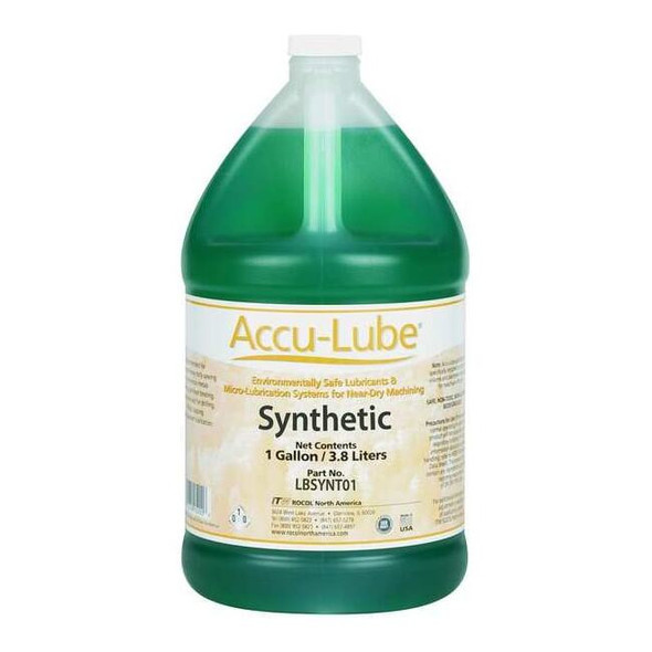 Accu-Lube Cutting Fluid, 1 gal, Jug, Synthetic Oil Base, Blue LBSYNT01