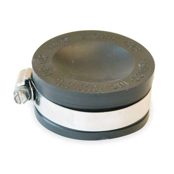 Fernco Round End Cap, PVC, 2 in For Pipe Size QC-102