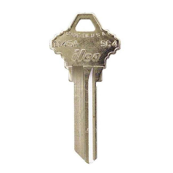 Kaba Ilco Key Blank,Type SC4,6 Pin,PK10 1145A-SC4