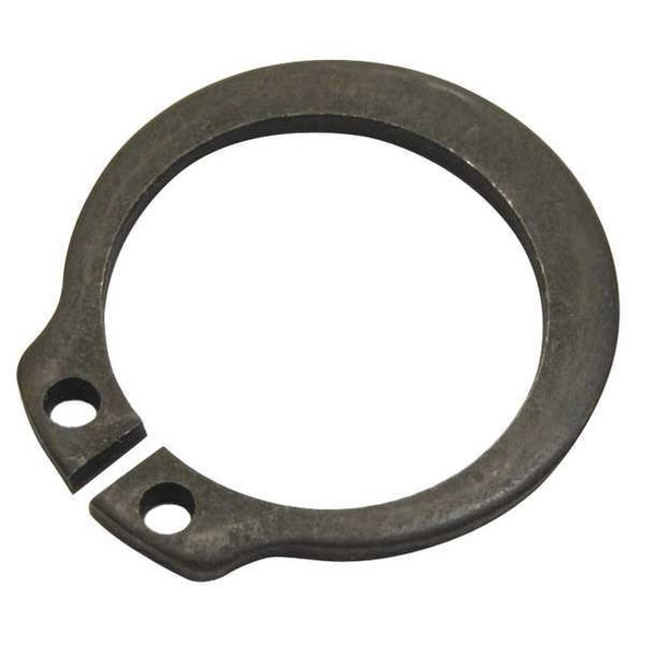 External Retaining Ring, Steel, Black Phosphate Finish, 1 in Shaft Dia, 10 PK