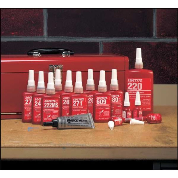 Threadlocker, LOCTITE 271, Red, High Strength, Liquid, 50 mL Bottle  135381
