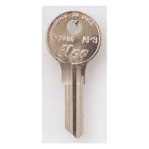 Kaba Ilco Key Blank,Brass,Type AP3,5 Pin,PK10 103AM-AP3