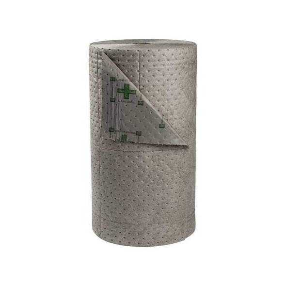 Brady Sorbent Roll, 47 gal, 30 in x 150 ft, Universal, Gray, Polypropylene HT30