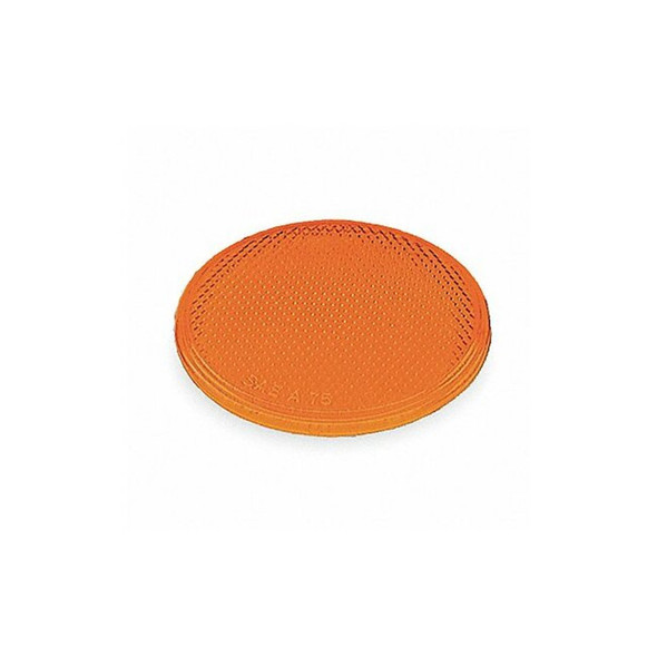 Grote Reflector, Stick-On, Yellow, Round, Dia 3 In 40053
