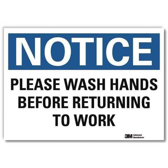 Lyle Notice Sign,7inx10in,Reflective Sheeting U5-1456-RD_10X7