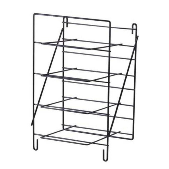 Eyewash Cartridge Wall Rack, Steel, Black, For Use With, Eyewash Cartridges
