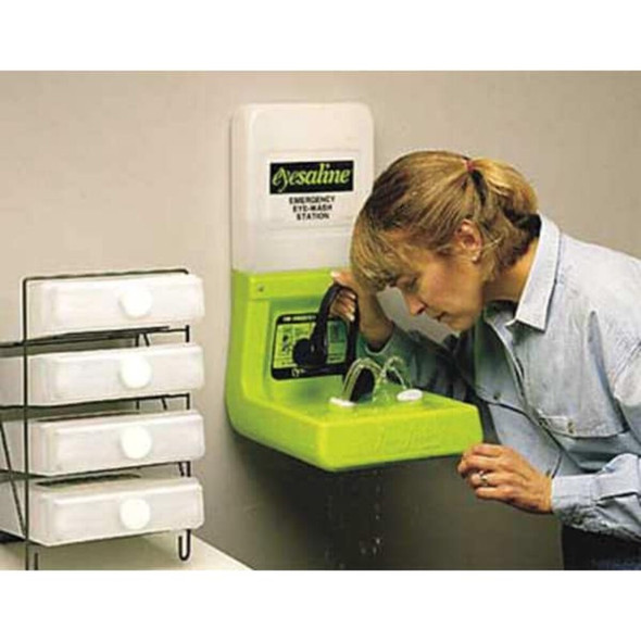 Eyewash Cartridge Wall Rack, Steel, Black, For Use With, Eyewash Cartridges  32-000402-0000