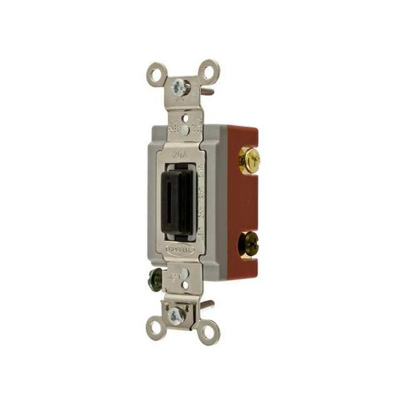 Wall Switch, 4-Way, 120/277V, 20A, Brn, Toggl