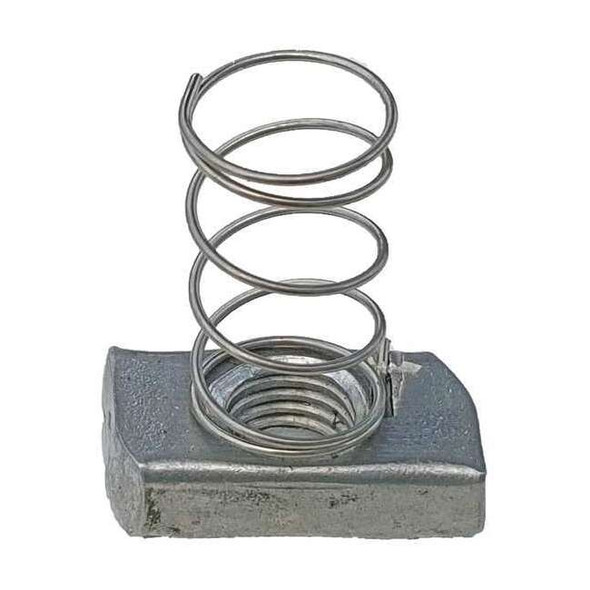 Manufacturer Varies Spring Nut,304 SS,Overall W 3/4in,PK25 V200 3/8S2