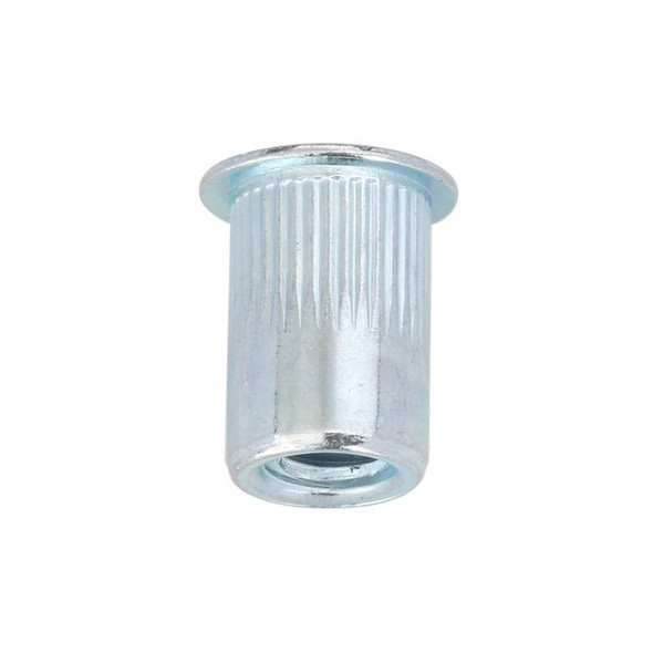 Rivet Nut, 1/4"-20 Thread Size, 0.5 in Flange Dia., 0.59 in L, Steel, 50 PK