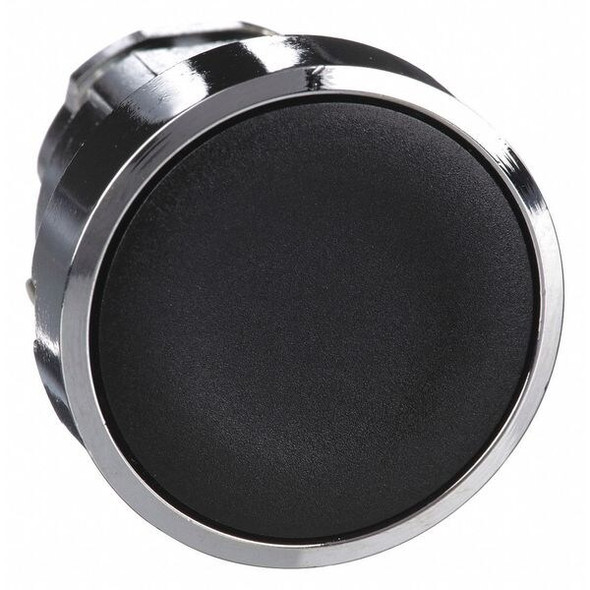 Schneider Electric Flush Push Button,Black,Non-Illum,22mm ZB4BA2