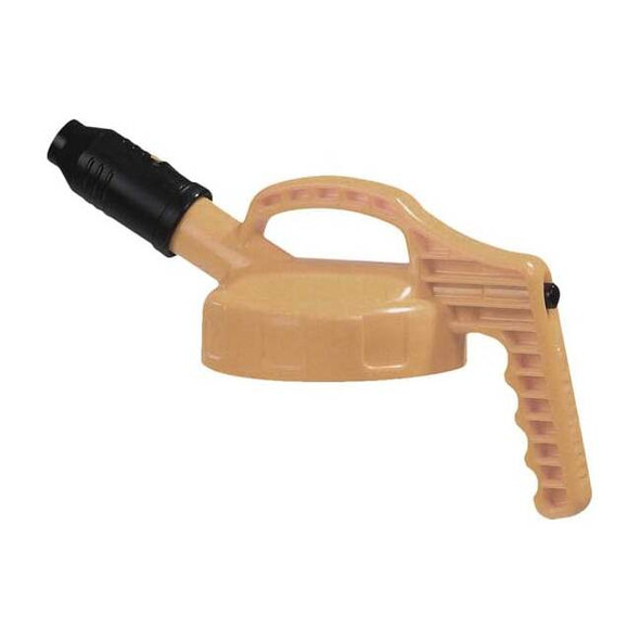 Oil Safe Stumpy Spout Lid,Tan,Plastic,8 1/4 in H 100500