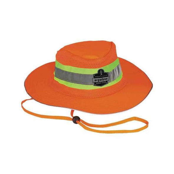 Ergodyne Ranger Hat,Hi-Vis Orange,L/XL 23258