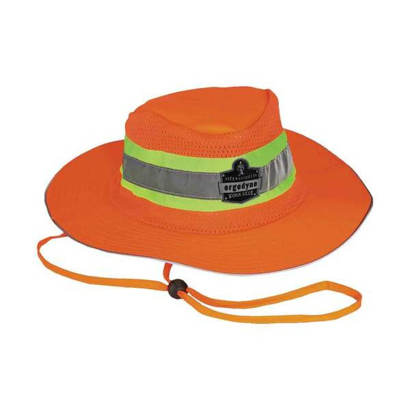Ergodyne Ranger Hat,Hi-Vis Orange,L/XL 23258