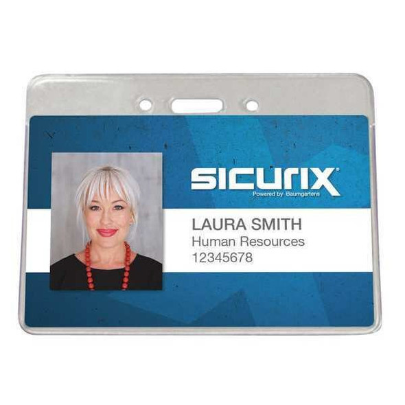 Sicurix ID Badge Holder,Horizontal,PK50 BAU 47810