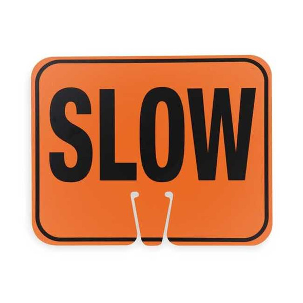 Traffic Cone Sign, 10 1/2 in H, 12 3/4 in W, 03-550-S