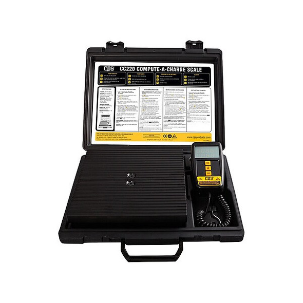 Cps Charging Scale, 220 lb Max, LCD CC220