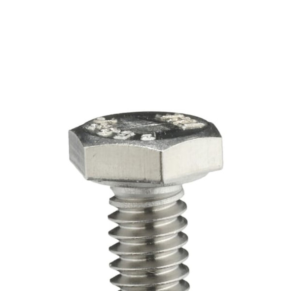 18-8, 1-4"-20 Hex Head Cap Screw, Plain Stainless Steel, 3-4 in L, 100 PK  U51000.025.0075