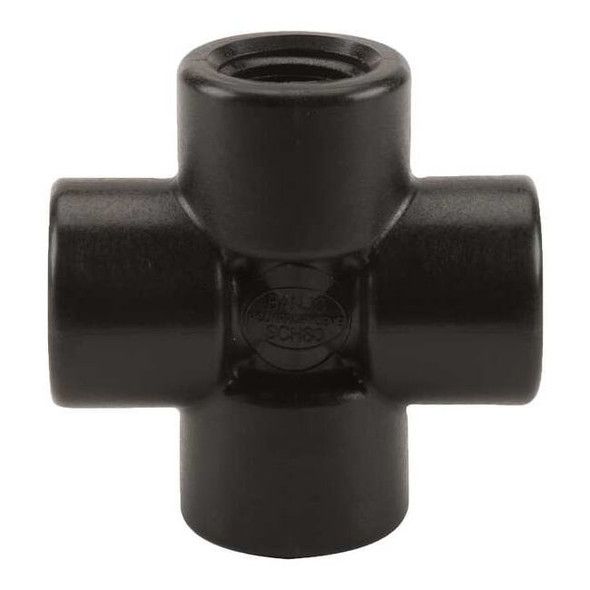 Banjo Cross, Polypropylene, 1/2", Schedule 80, 300 psi Max Pressure CR050