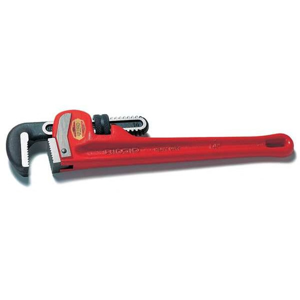 Ridgid 12" Aluminum Straight Pipe Wrench, Serrated, Tether Capable, 2" Jaw Capacity 47057
