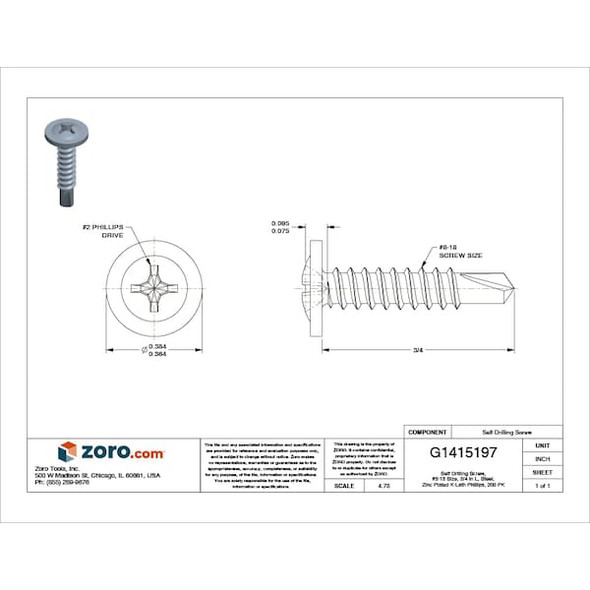 Manufacturer Varies SDRL K-Lath PH ST ZP,8-18x3/4 L,PK200 U29580.016.0075 Manufacturer Varies SDRL K-Lath PH ST ZP,8-18x3/4 L,PK200 U29580.016.0075