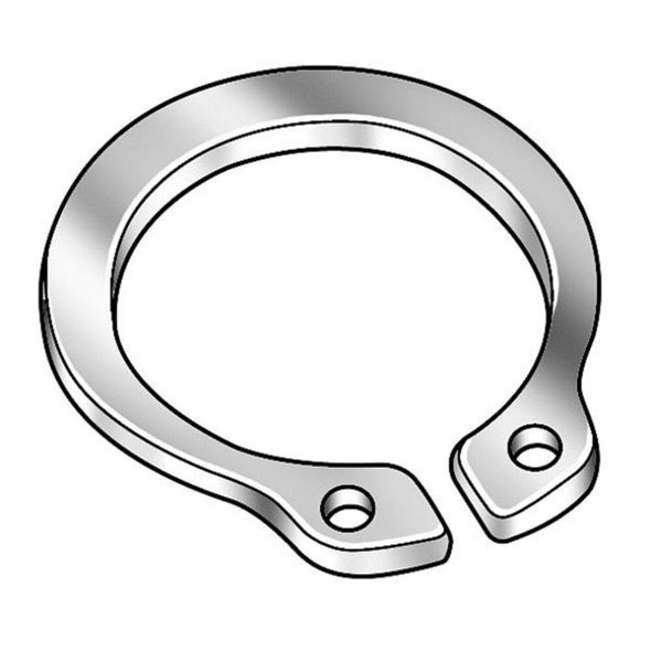External Retaining Ring, Steel, Black Phosphate Finish, 10 PK  SHR-87ST PA