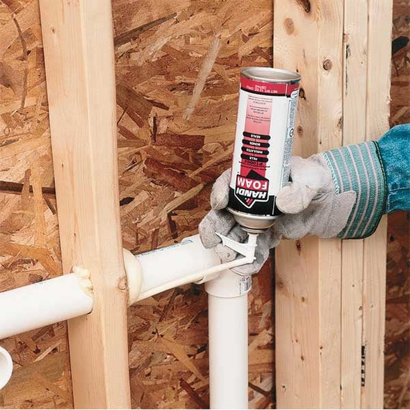 Handi-Foam Spray Foam Sealant,Black,12 oz P30053G
